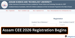 Assam CEE 2026 Registration Begins  Apply by March 31